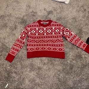 Red Fairisle Sweater